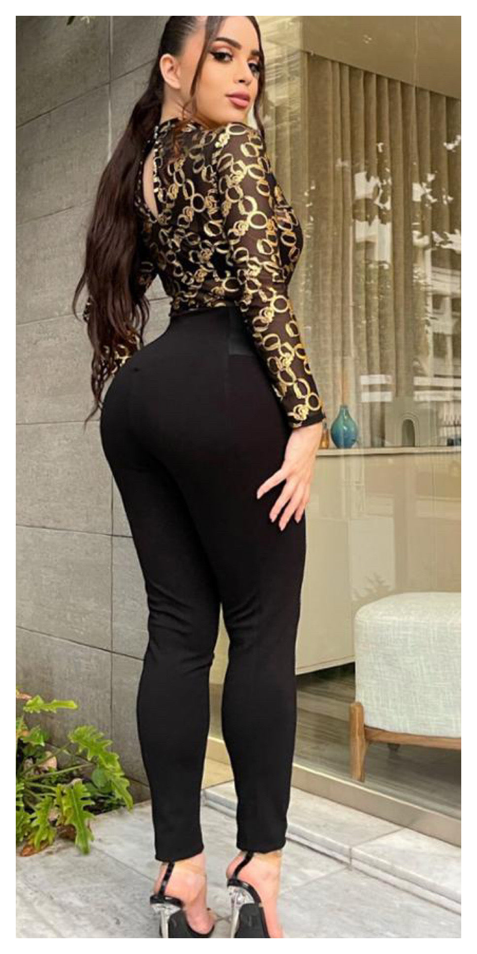 Snatched (Black) High Waist Pants