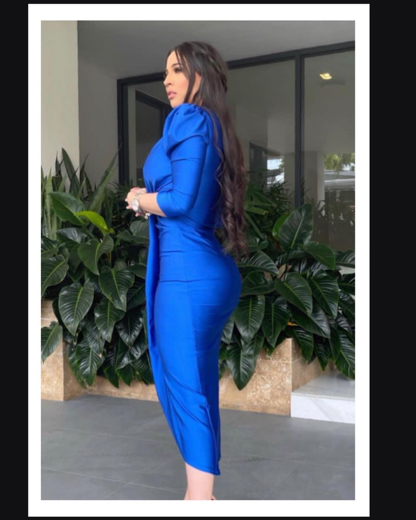 Open Front Long Dress