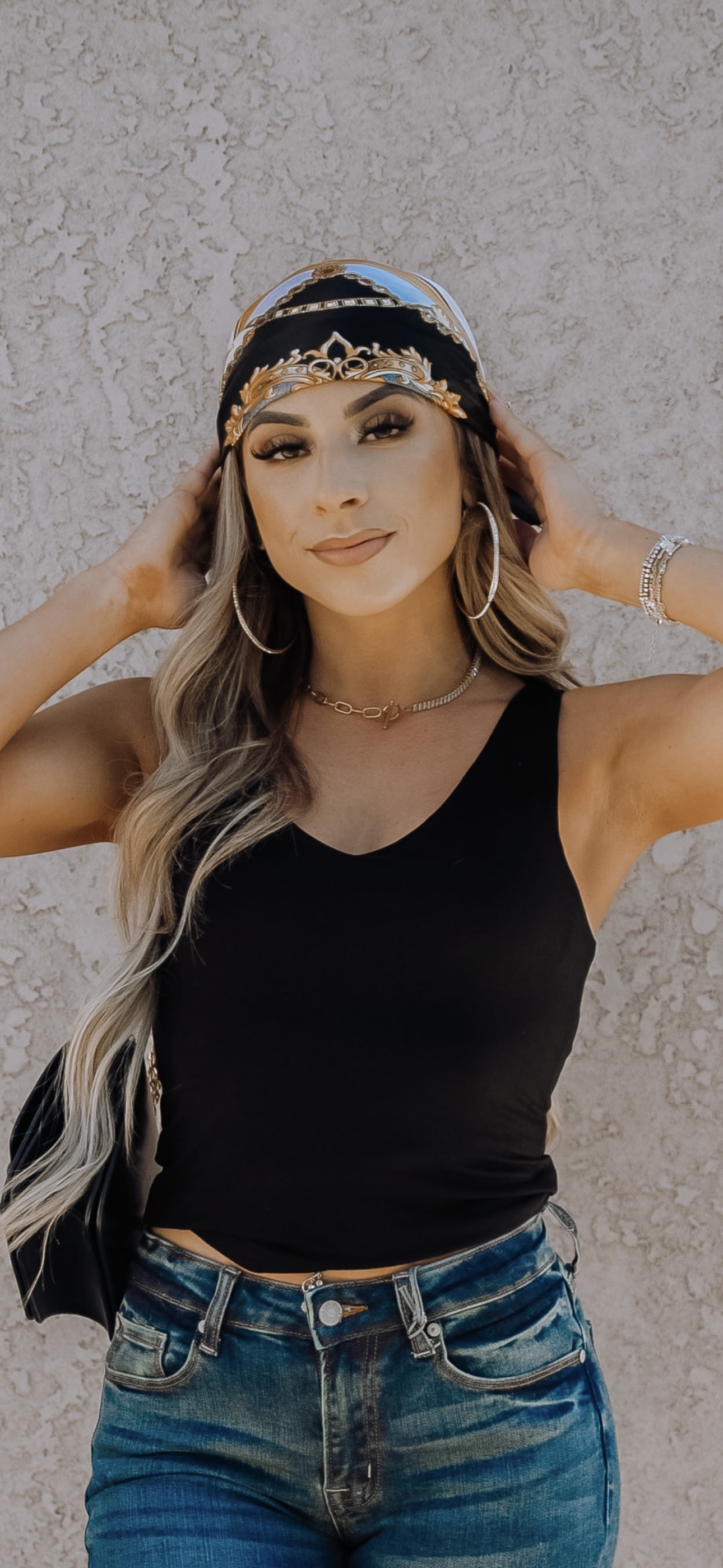 Solid V Neck Crop Top