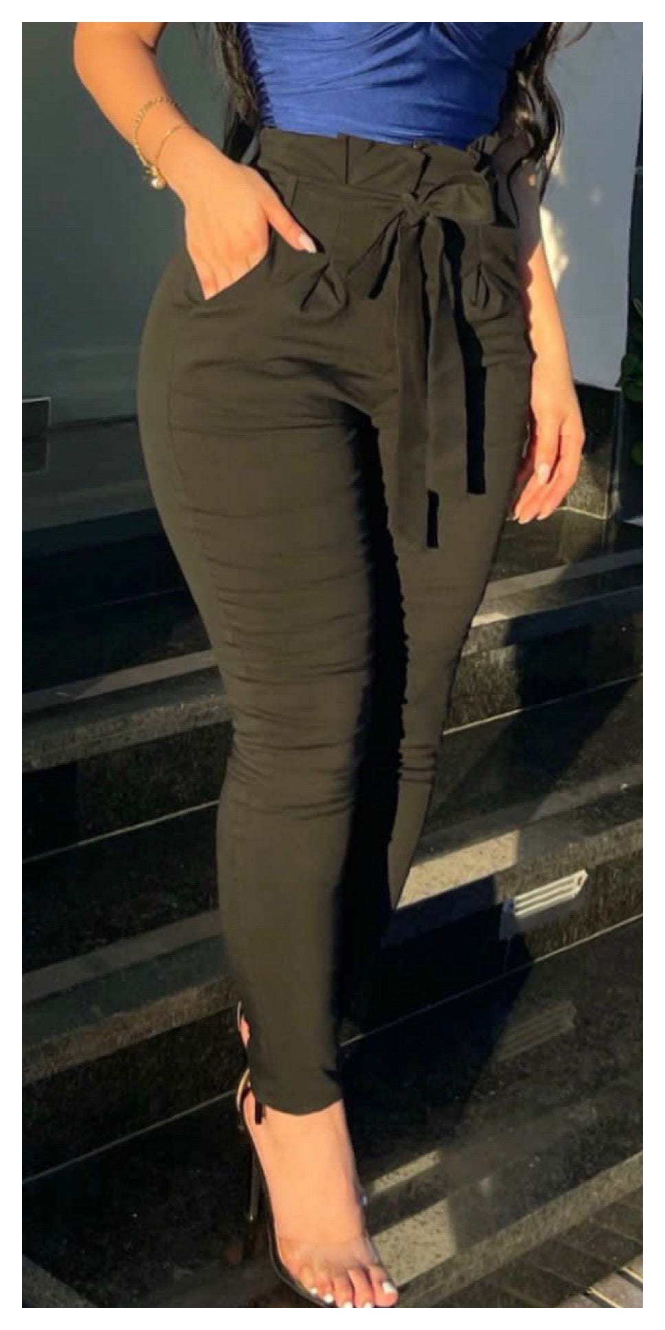 Tie Waste Up Pants