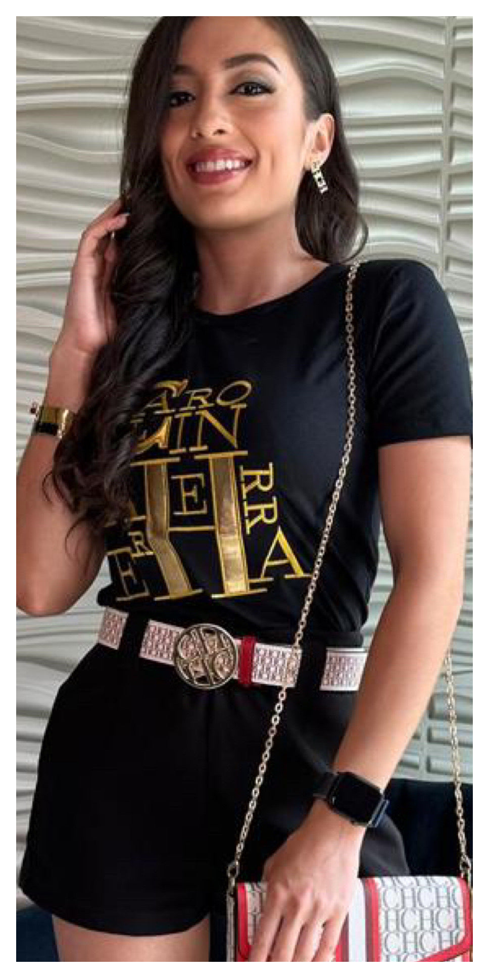 Black and gold T-Shirt