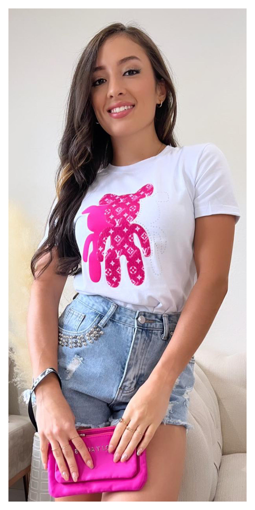 Pink bear T-Shirt