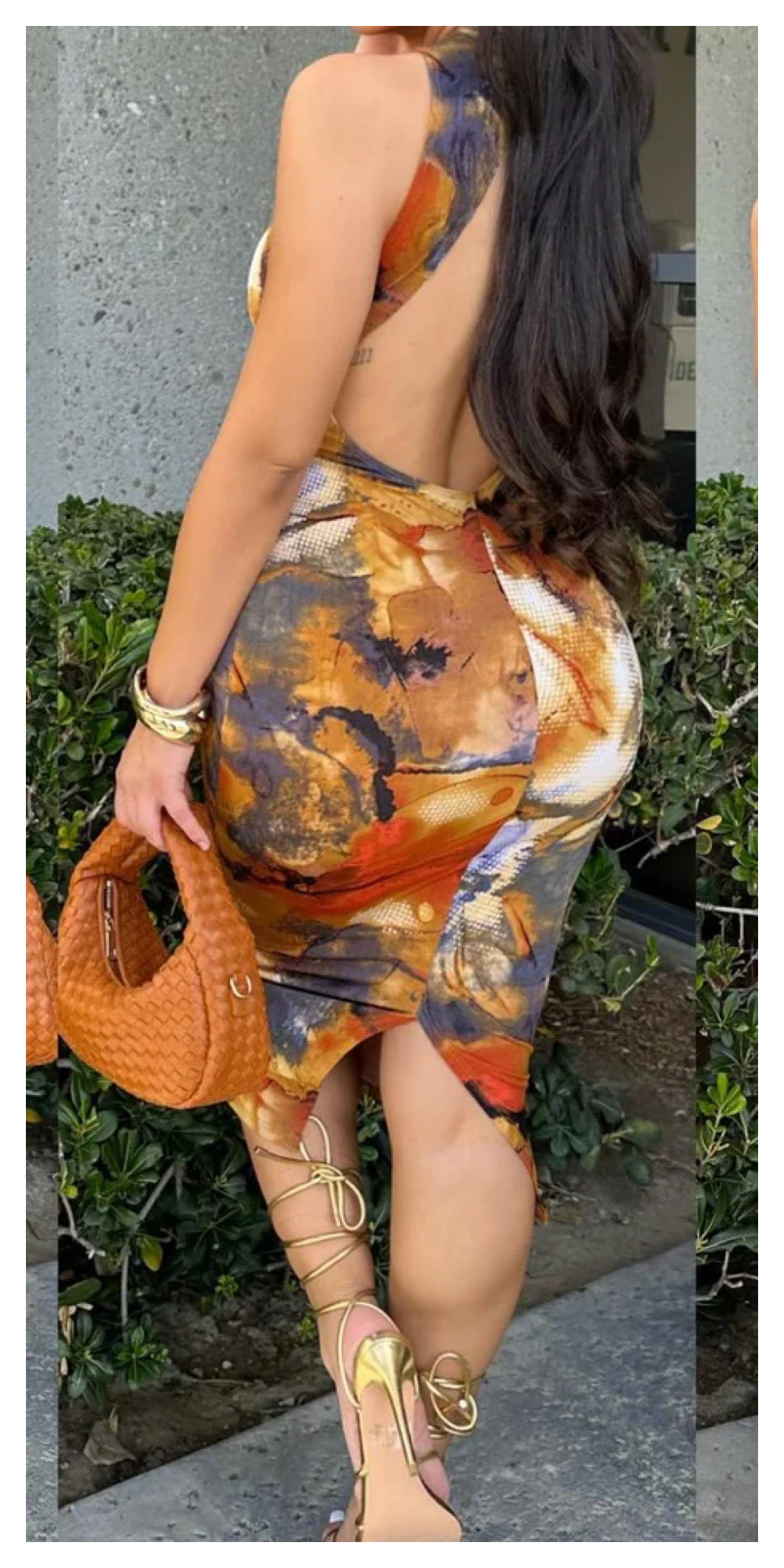 Camel Combo Dress